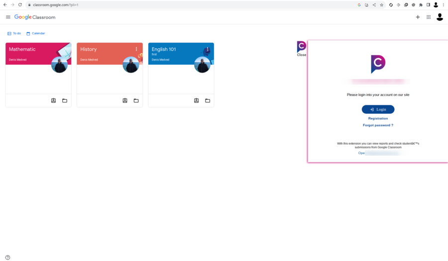 Google Classroom integration